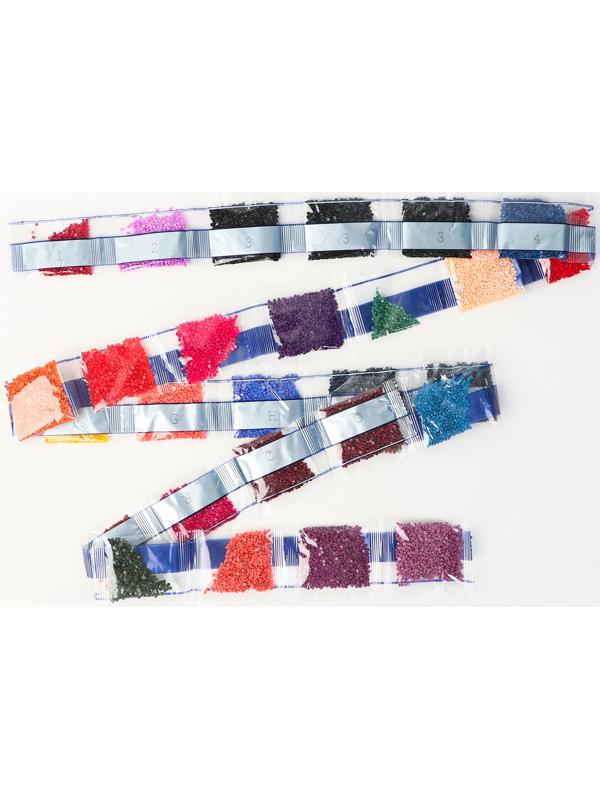 Алмазная мозаика с полным заполнением на холсте с подрамником «Воздушные шары», 40 х 50 см