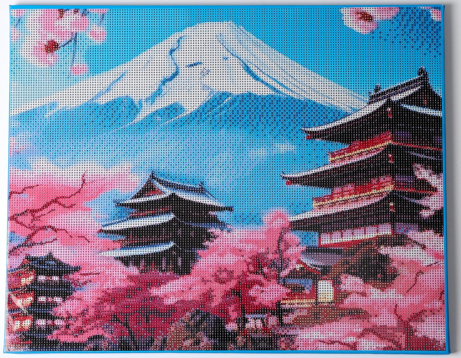 Алмазная мозаика с полным заполнением на холсте с подрамником «Япония», 40 х 50 см