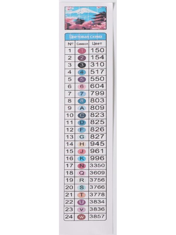 Алмазная мозаика с полным заполнением на холсте с подрамником «Япония», 40 х 50 см