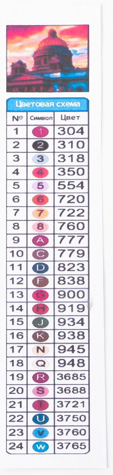 Алмазная мозаика с полным заполнением на холсте с подрамником «Санкт-Петербург. Исаакиевский собор», 40 х 50 см