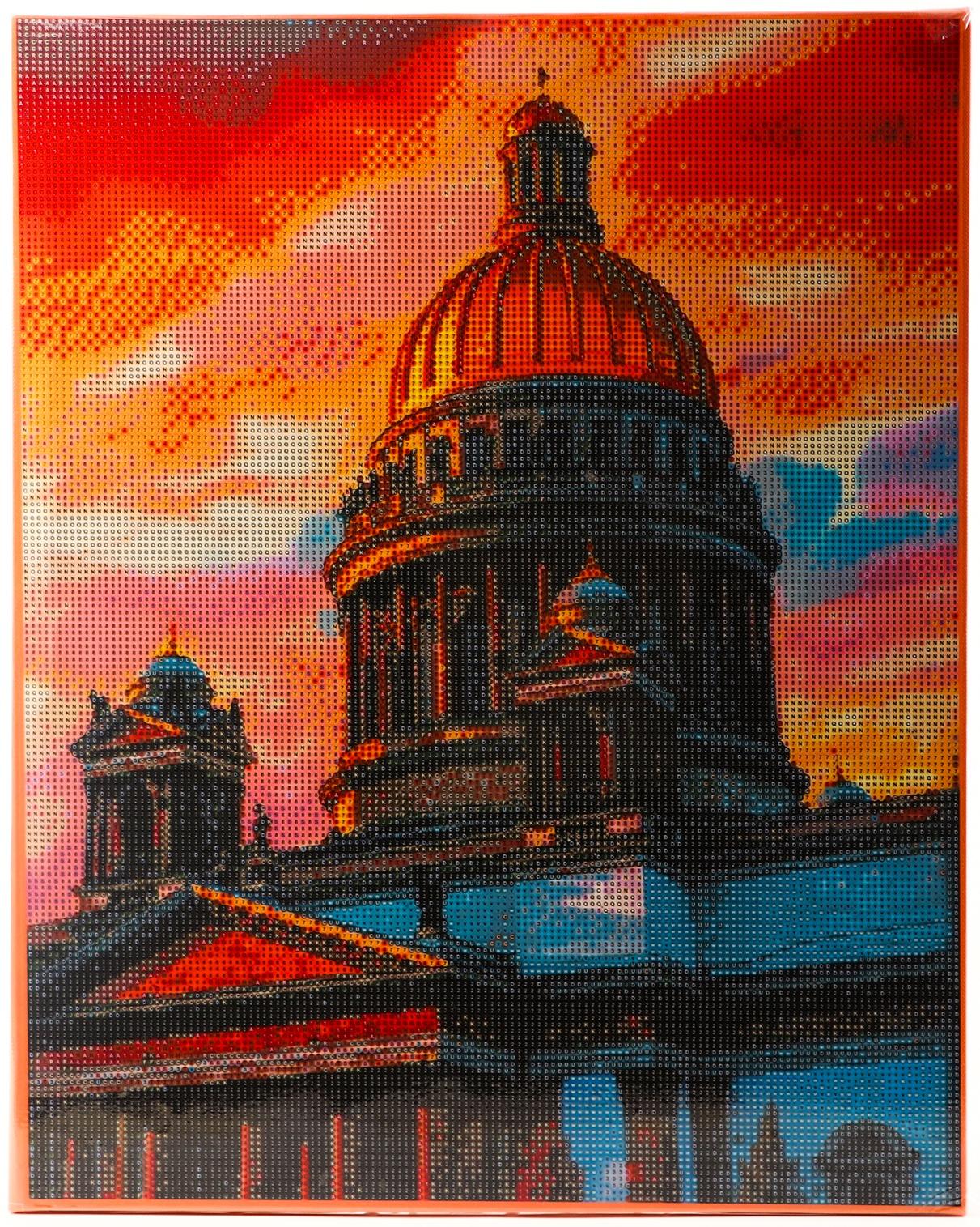 Алмазная мозаика с полным заполнением на холсте с подрамником «Санкт-Петербург. Исаакиевский собор», 40 х 50 см