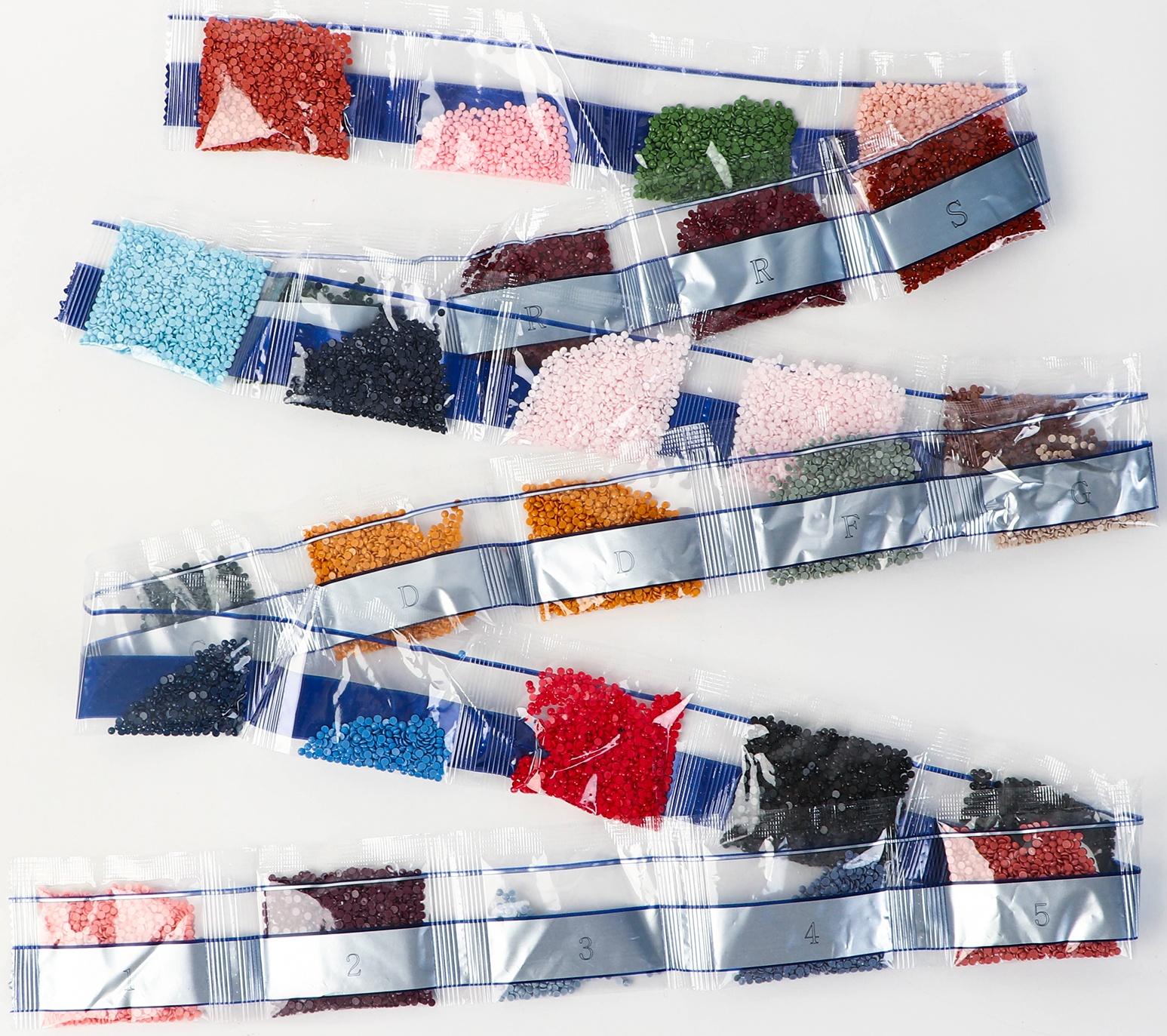 Алмазная мозаика с полным заполнением на холсте с подрамником «Веселые животные», 40 х 50 см