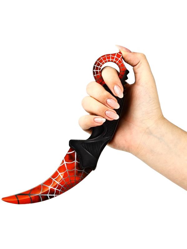 Деревянное оружие, детское сувенирное «Красный и Чёрный», автомат, пистолет, керамбит, набор 3 шт