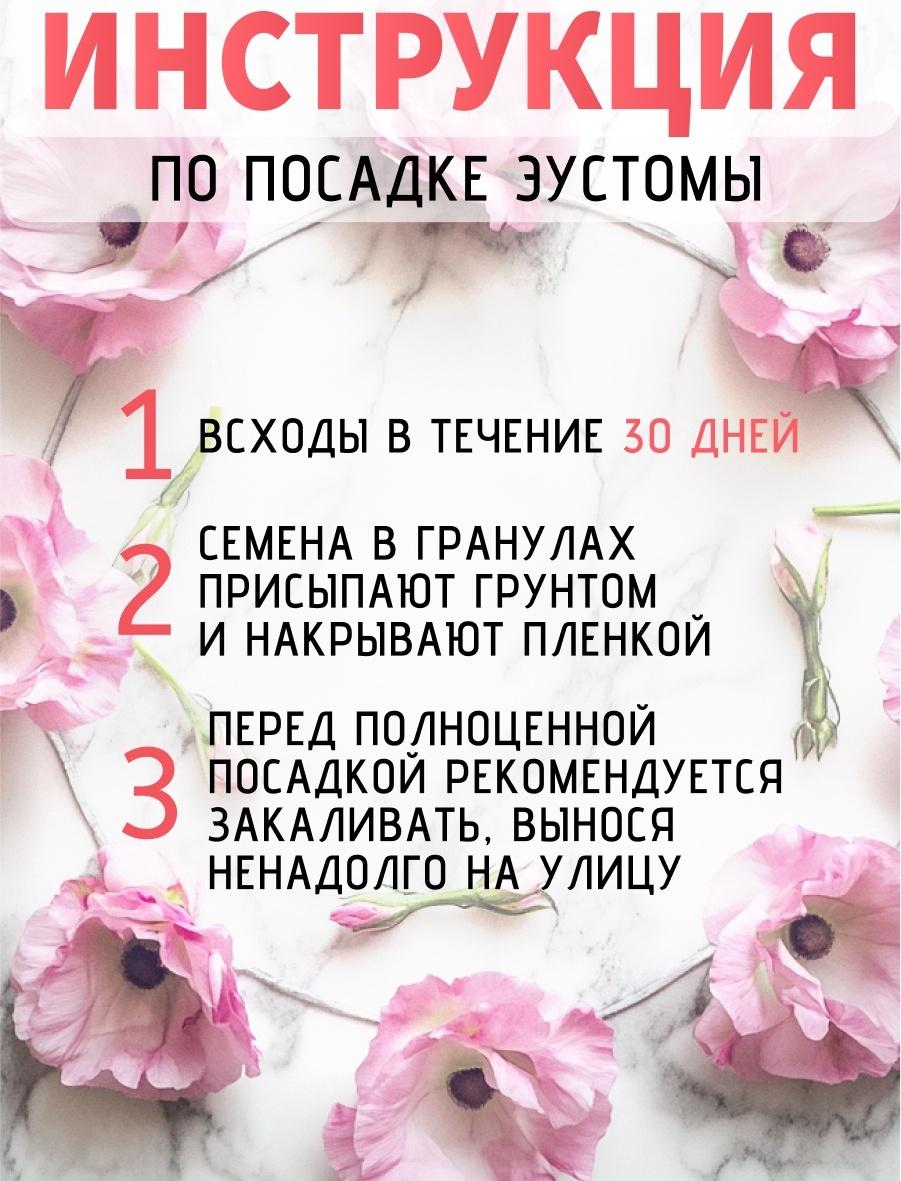 Набор Семена цветов эустомы махровой лизиантус