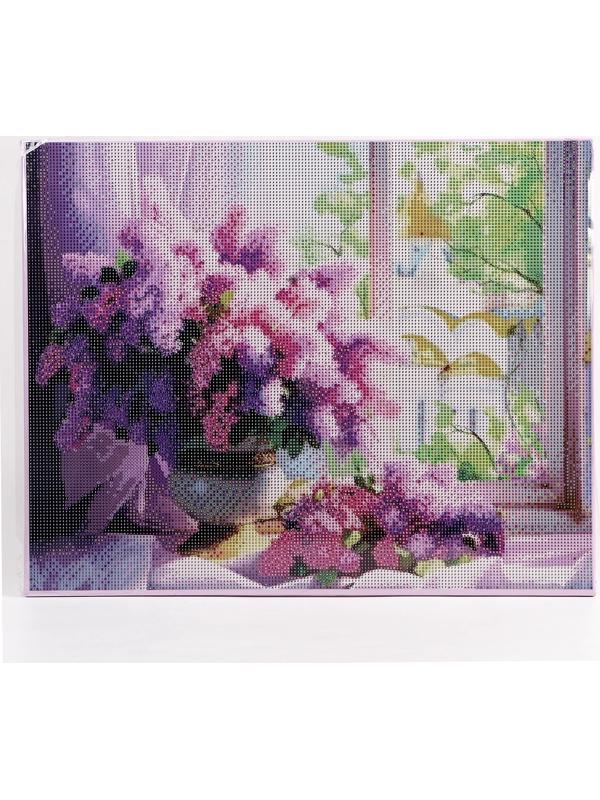 Алмазная мозаика с полным заполнением на холсте с подрамником «Церковь», 40 х 50 см