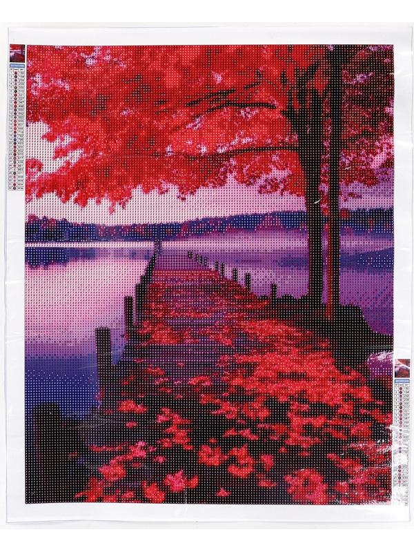 Алмазная мозаика с полным заполнением на холсте «Осень», 40 х 50 см