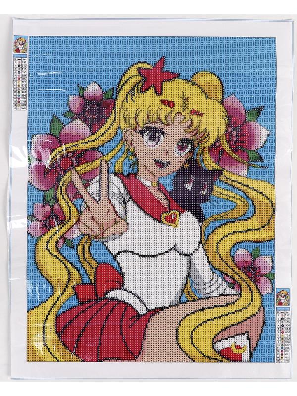 Алмазная мозаика с полным заполнением на холсте «Лунная принцесса», 30 х 40 см