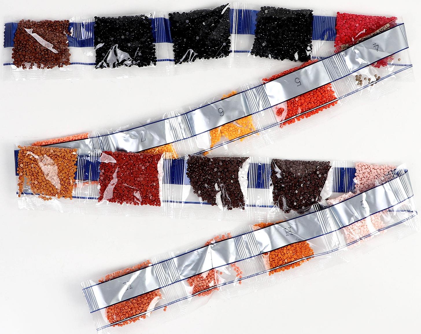 Алмазная мозаика с полным заполнением на холсте с подрамником «Лисенок», 30 х 40 см