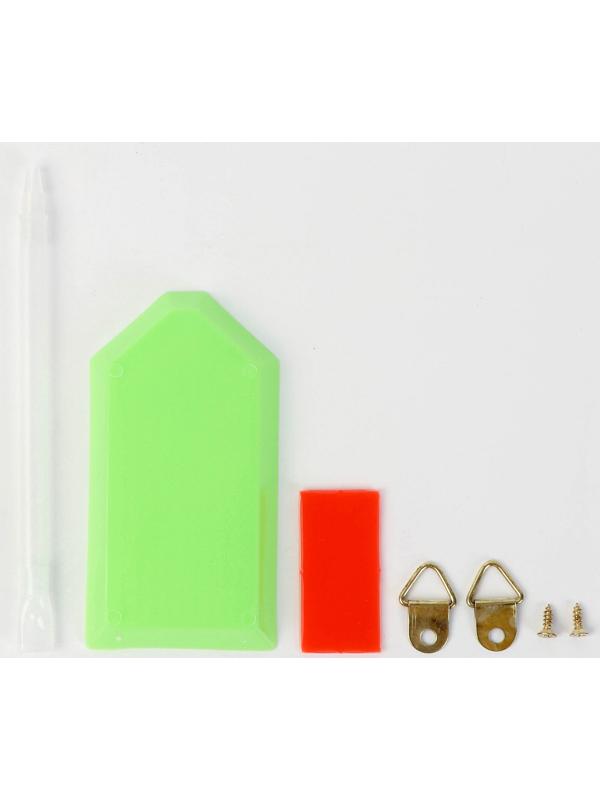 Алмазная мозаика с полным заполнением на холсте с подрамником «Лисенок», 30 х 40 см