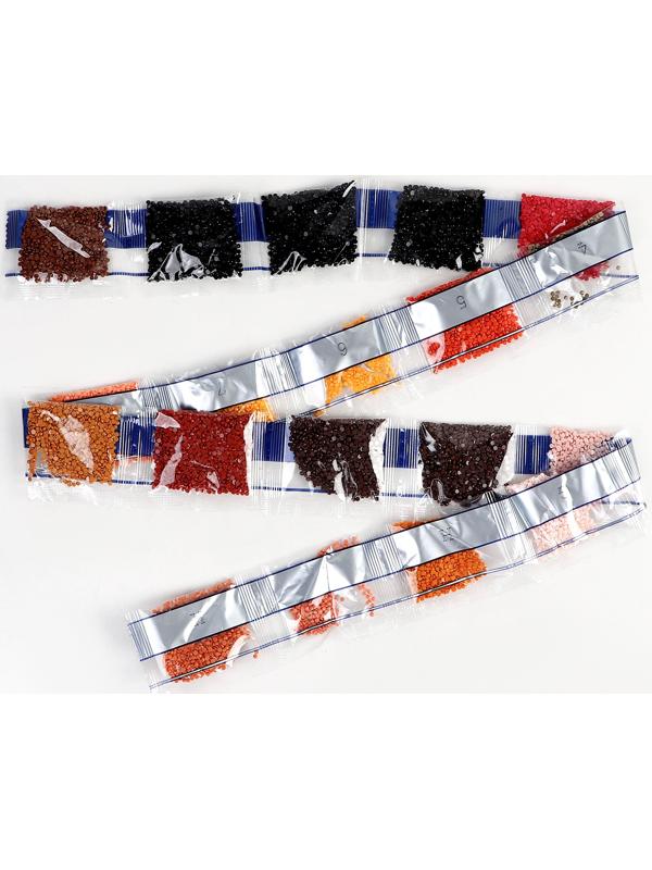 Алмазная мозаика с полным заполнением на холсте с подрамником «Лисенок», 30 х 40 см