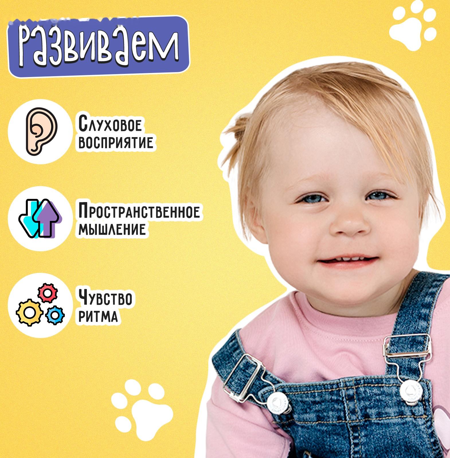 Развивающий набор «Звонкие зверушки», 3+