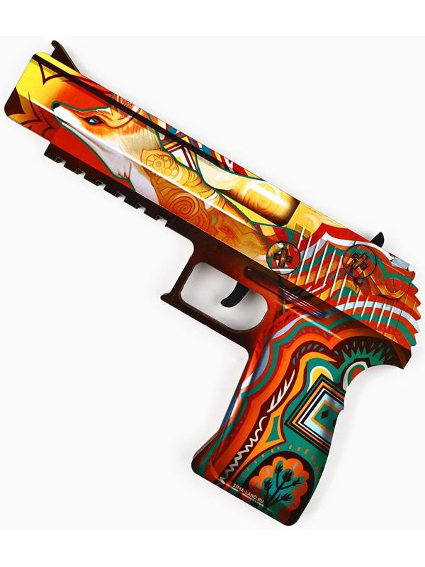 Деревянное оружие, детское сувенирное «Яркий», автомат, пистолет, керамбит, набор 3 шт