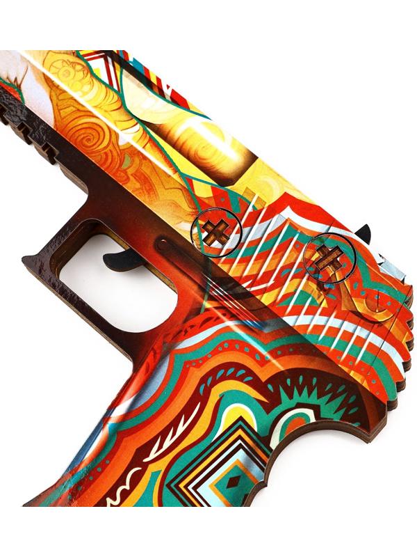 Деревянное оружие, детское сувенирное «Яркий», автомат, пистолет, керамбит, набор 3 шт