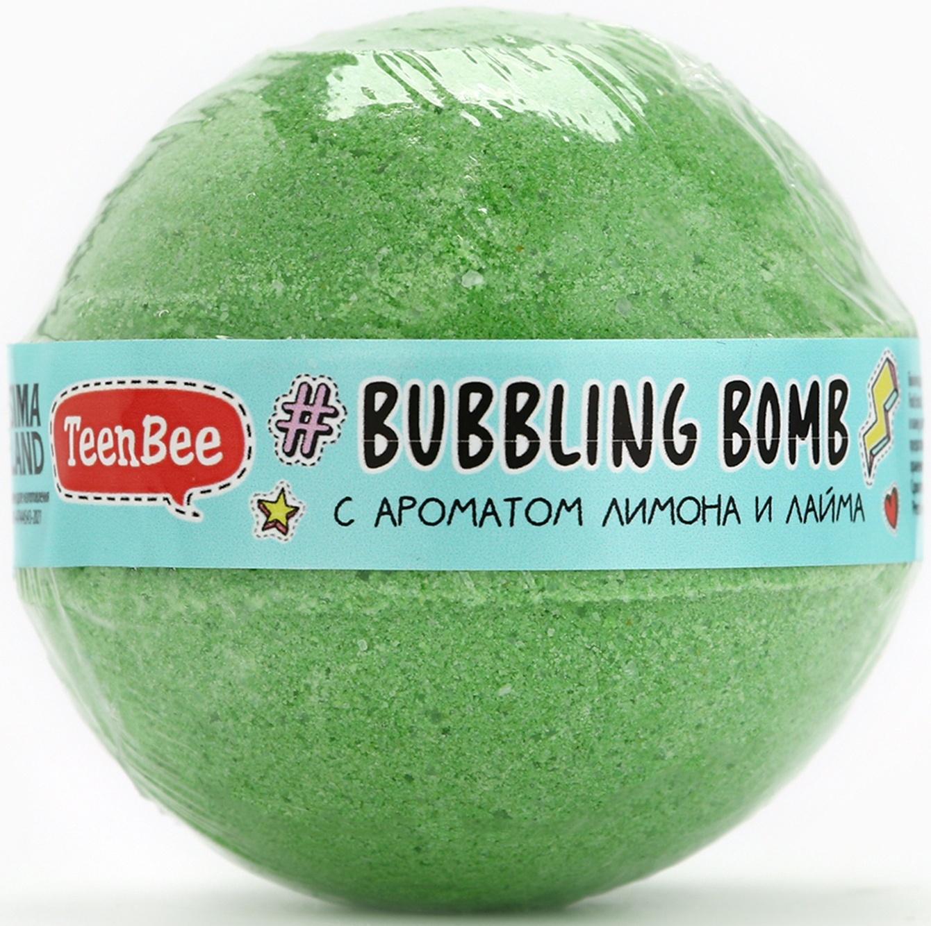 Бомбочка для ванны, 130 г, аромат лимона и лайма, TeenBee
