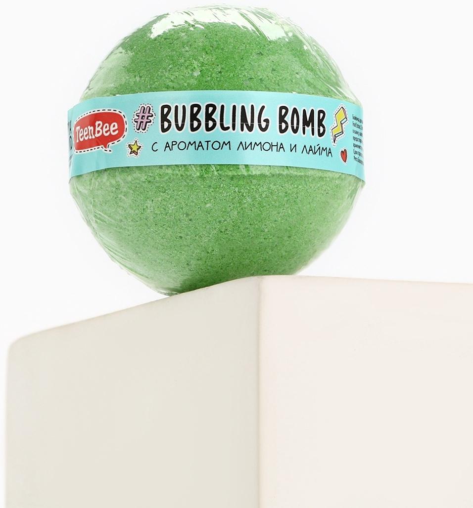 Бомбочка для ванны, 130 г, аромат лимона и лайма, TeenBee