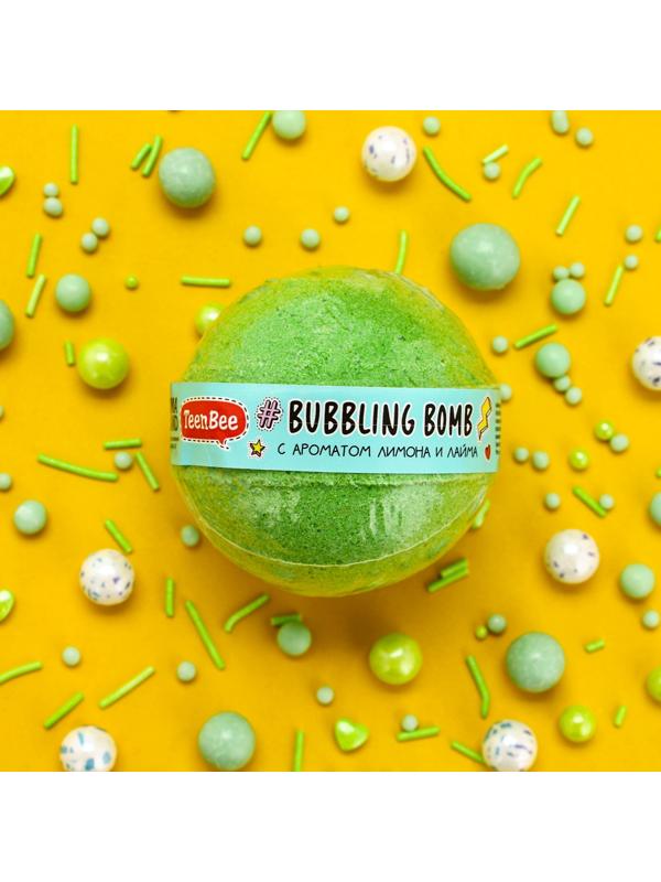 Бомбочка для ванны, 130 г, аромат лимона и лайма, TeenBee