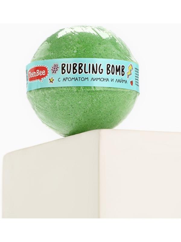 Бомбочка для ванны, 130 г, аромат лимона и лайма, TeenBee