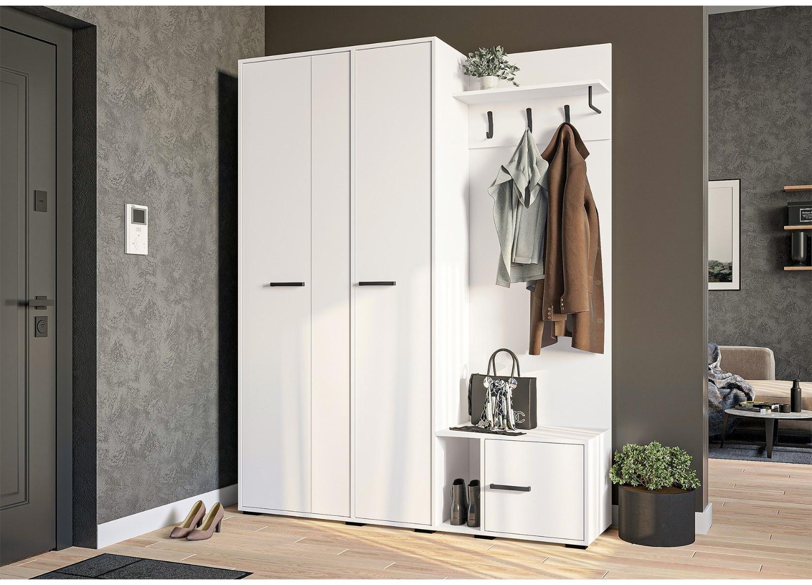 Прихожая Моника-3 1650х430х2100 белая