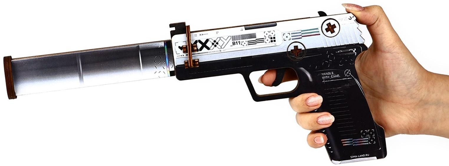 Деревянное оружие, детское сувенирное «Император», автомат, пистолет, нож охотничий, набор 3 шт