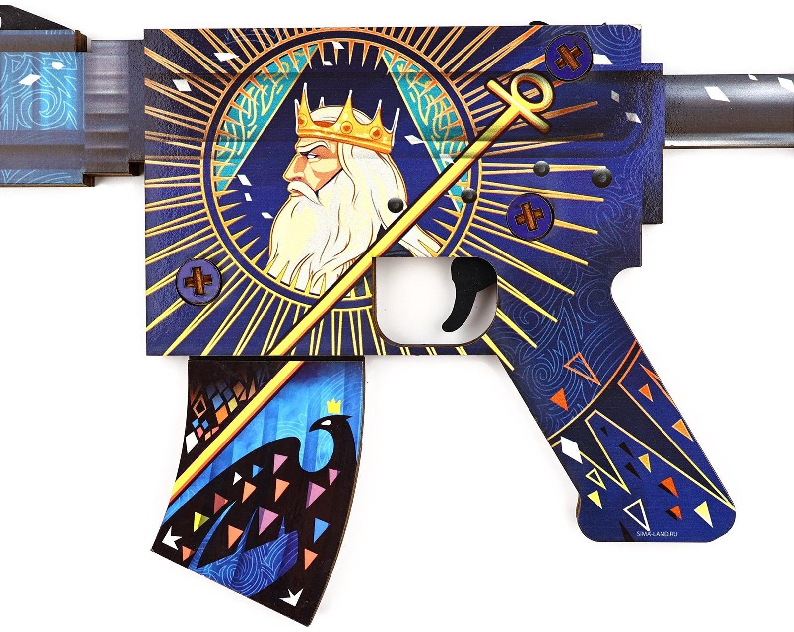 Деревянное оружие, детское сувенирное «Император», автомат, пистолет, нож охотничий, набор 3 шт