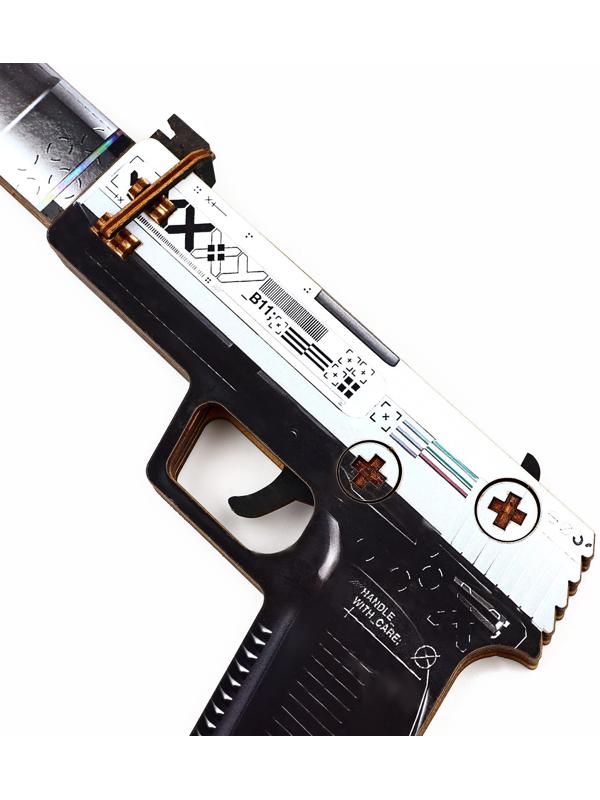 Деревянное оружие, детское сувенирное «Император», автомат, пистолет, нож охотничий, набор 3 шт