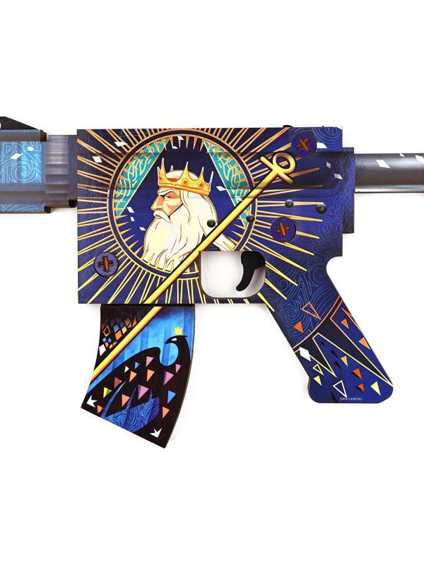 Деревянное оружие, детское сувенирное «Император», автомат, пистолет, нож охотничий, набор 3 шт