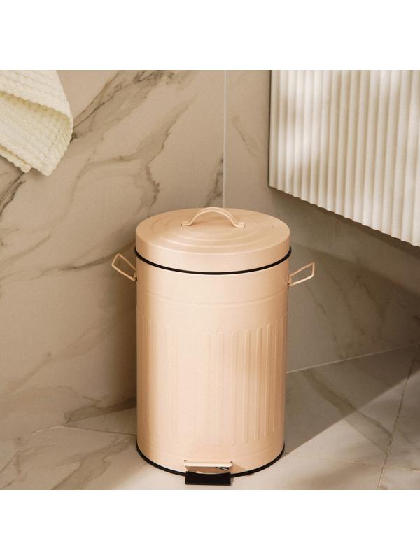 Ведро для мусора SL Home, 5 л, 28×21×31 см, цвет бежевый