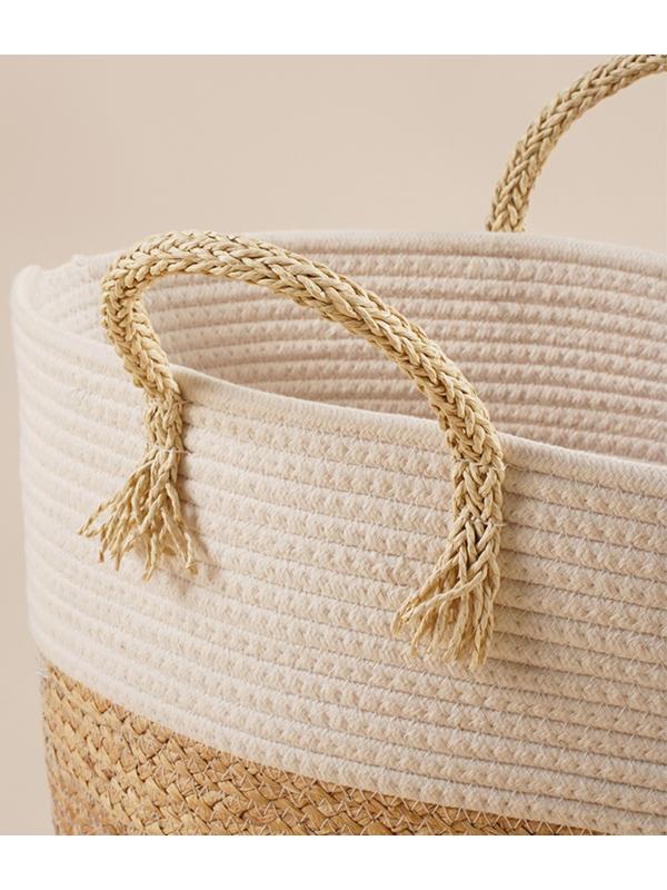 Корзина для белья плетеная круглая SL Home Orden, 35×40 см, хлопок, гиацинт