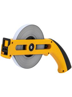 Рулетка геодезическая DENZEL 31492, открытый корпус, металлическая лента, 50 м × 13 мм