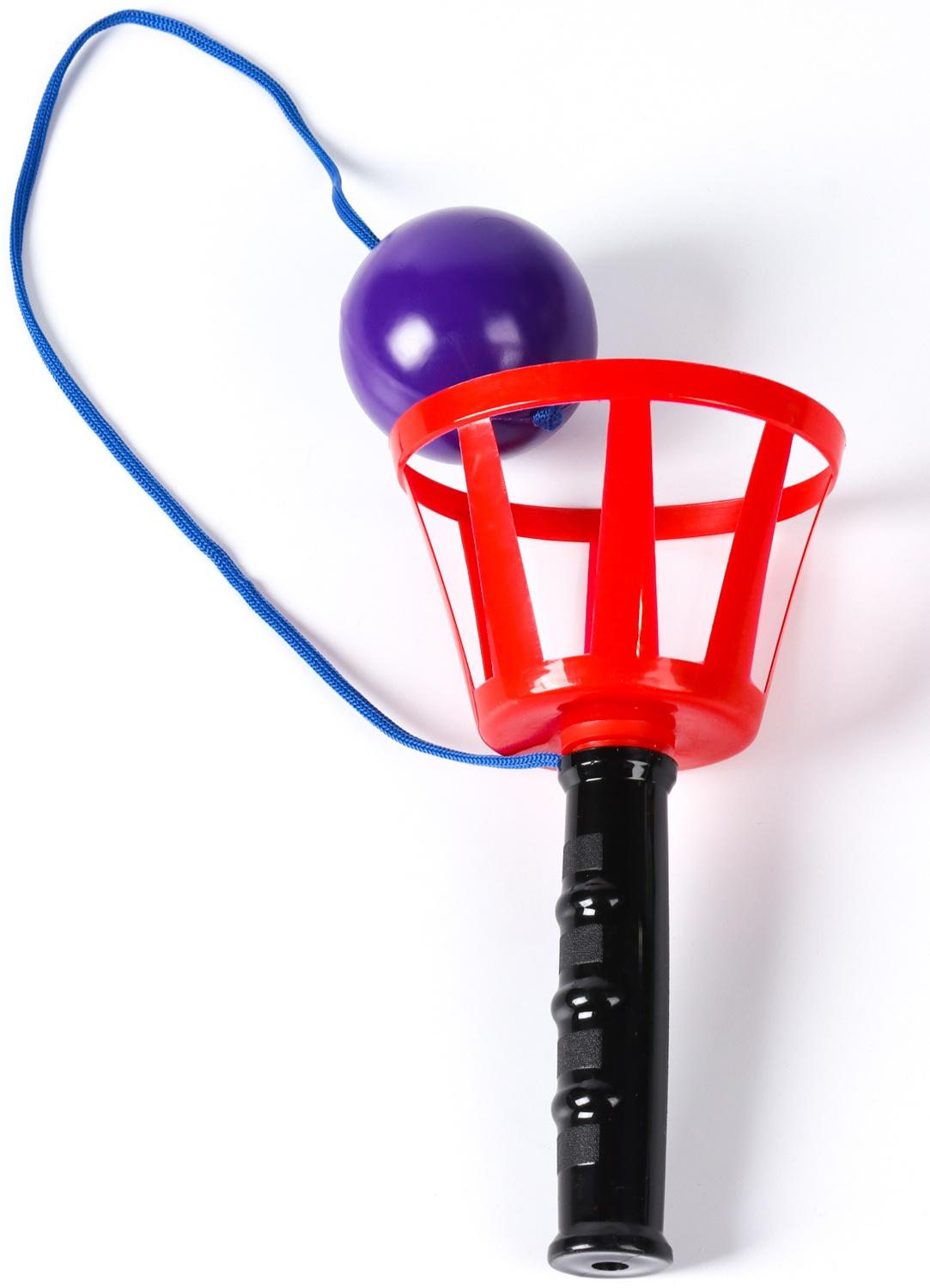 Игра «Поймай мяч», корзинка d=10.5 см, мячик d=7.5 см 2 шт. (набор)