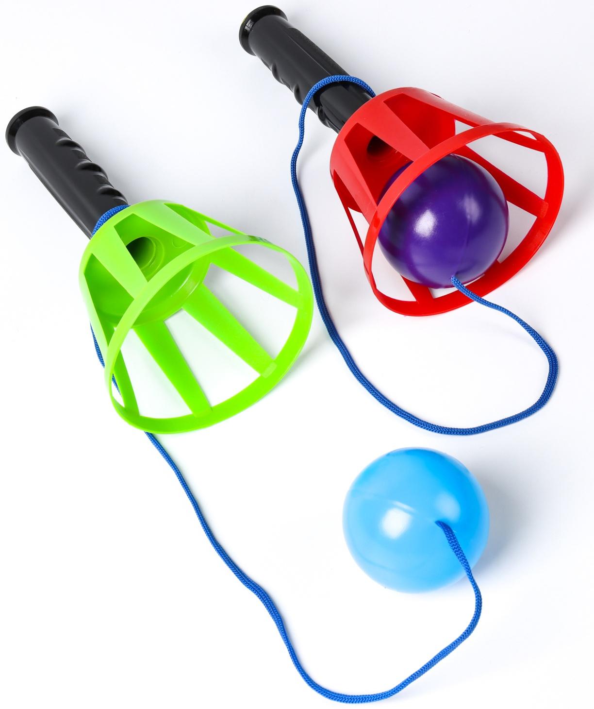 Игра «Поймай мяч», корзинка d=10.5 см, мячик d=7.5 см 2 шт. (набор)