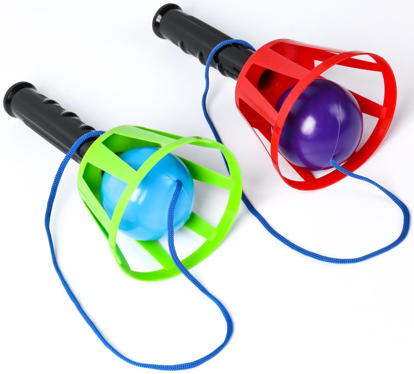 Игра «Поймай мяч», корзинка d=10.5 см, мячик d=7.5 см 2 шт. (набор)