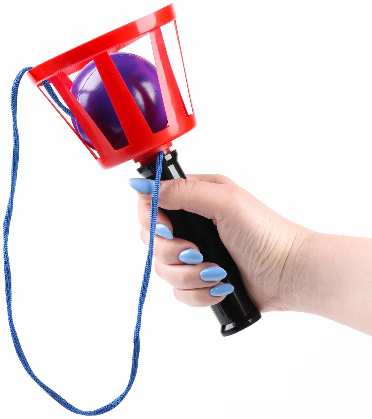 Игра «Поймай мяч», корзинка d=10.5 см, мячик d=7.5 см 2 шт. (набор)