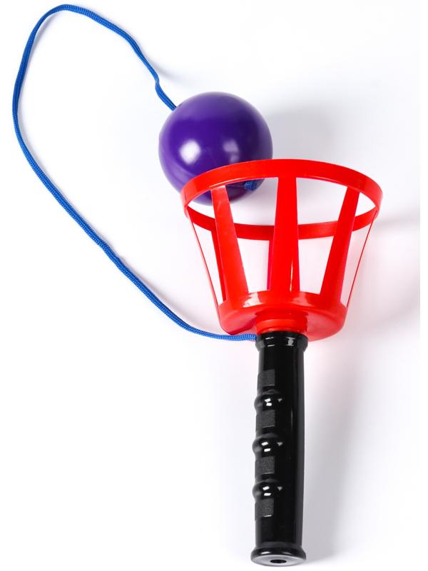 Игра «Поймай мяч», корзинка d=10.5 см, мячик d=7.5 см 2 шт. (набор)