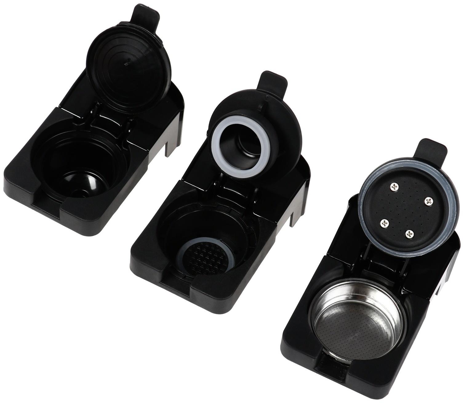 Кофеварка Energy EN-250-3, капсульная, 1400 Вт, 0.7 л, красная