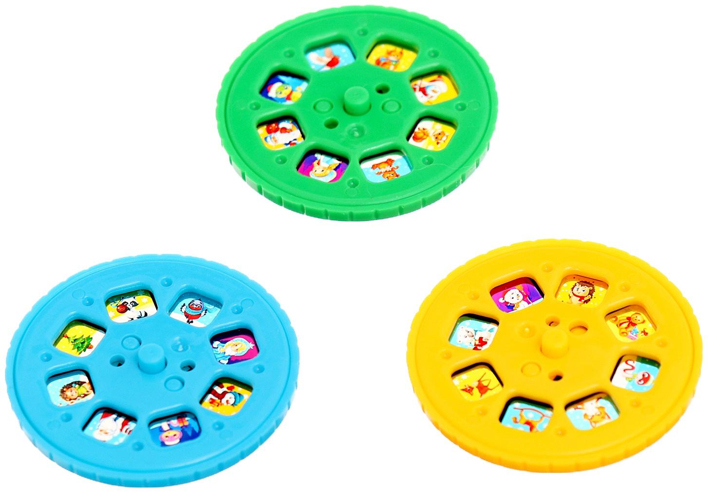 Игровой набор с проектором «Новогодний проектор», свет, 3 сказки