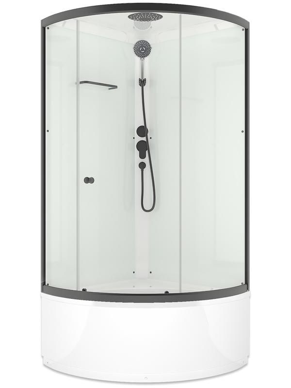 Душевая кабина Domani-Spa Simple 99 high, поддон 45 см, белые стенки, 90×90 см