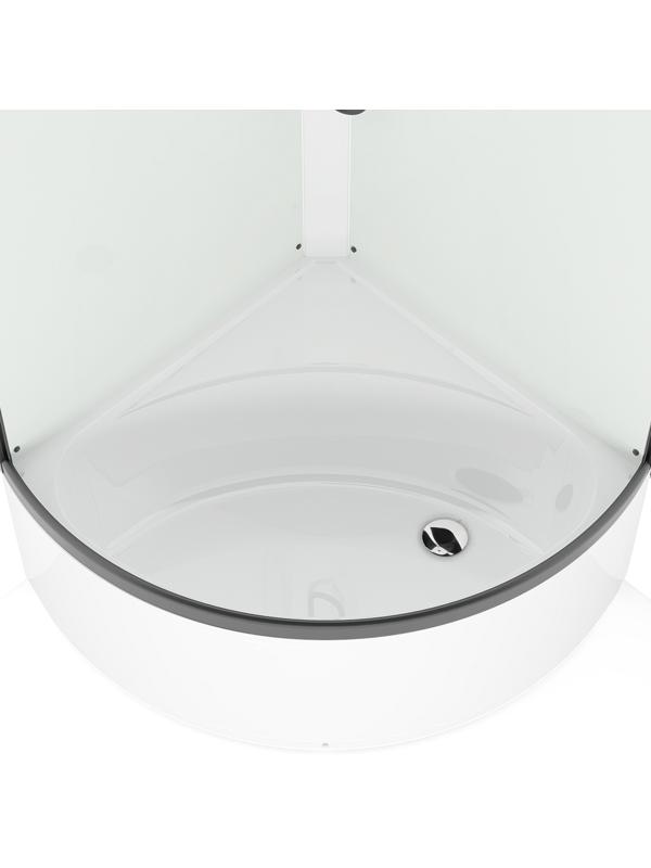 Душевая кабина Domani-Spa Simple 99 high, поддон 45 см, белые стенки, 90×90 см
