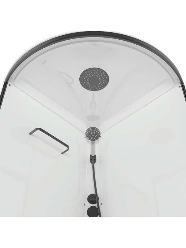 Душевая кабина Domani-Spa Simple 99 high, поддон 45 см, белые стенки, 90×90 см