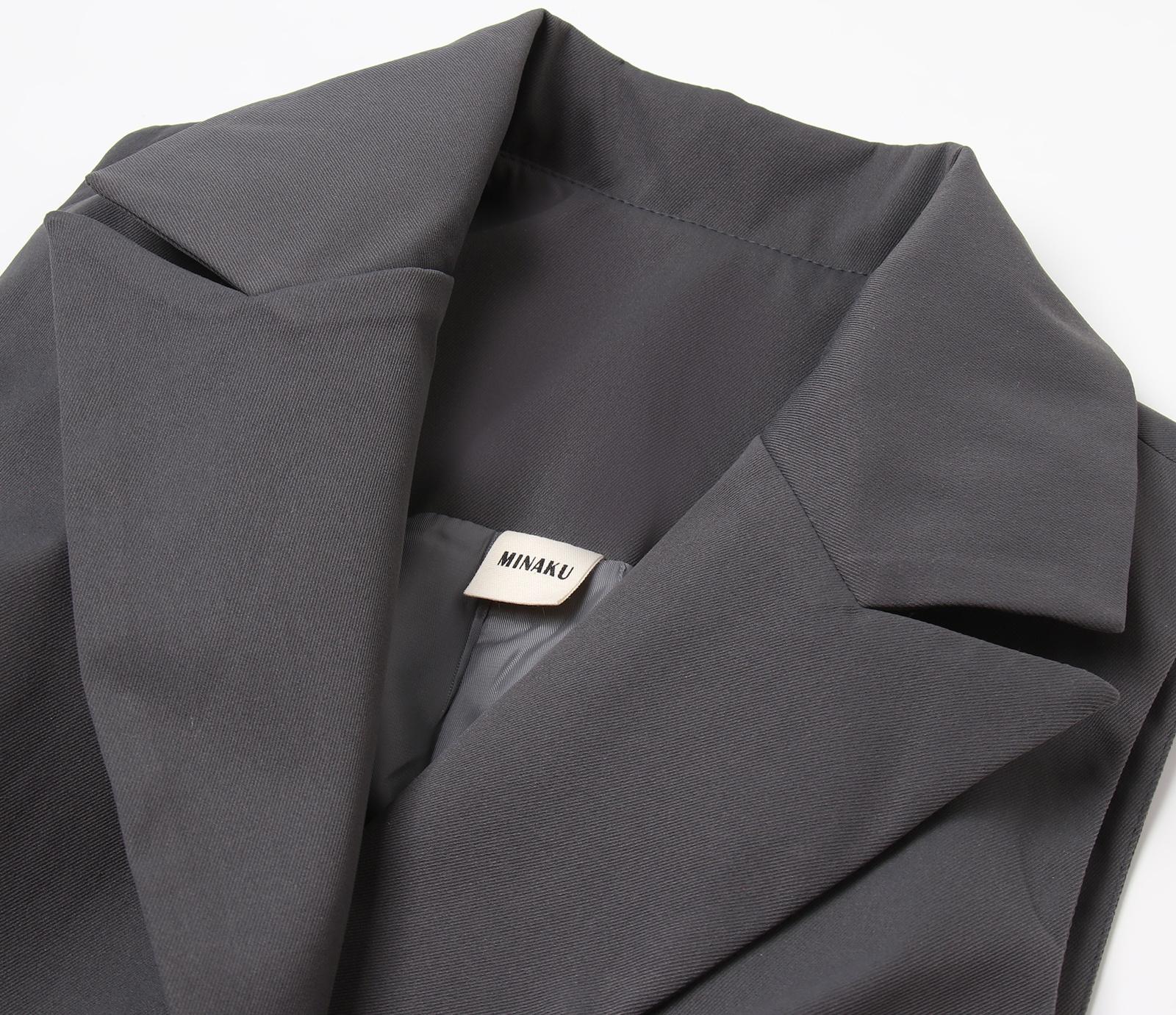 Жилет женский  MINAKU:Safari цвет графит, р-р 44