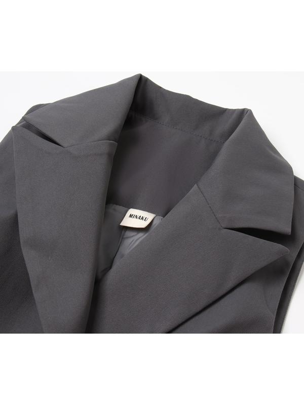 Жилет женский  MINAKU:Safari цвет графит, р-р 44