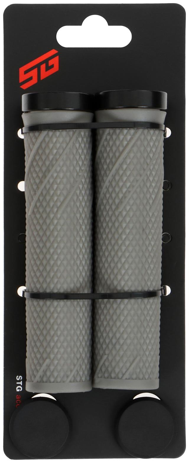 Грипсы STG SZ-056B, 135 мм, Lock-On, цвет серый