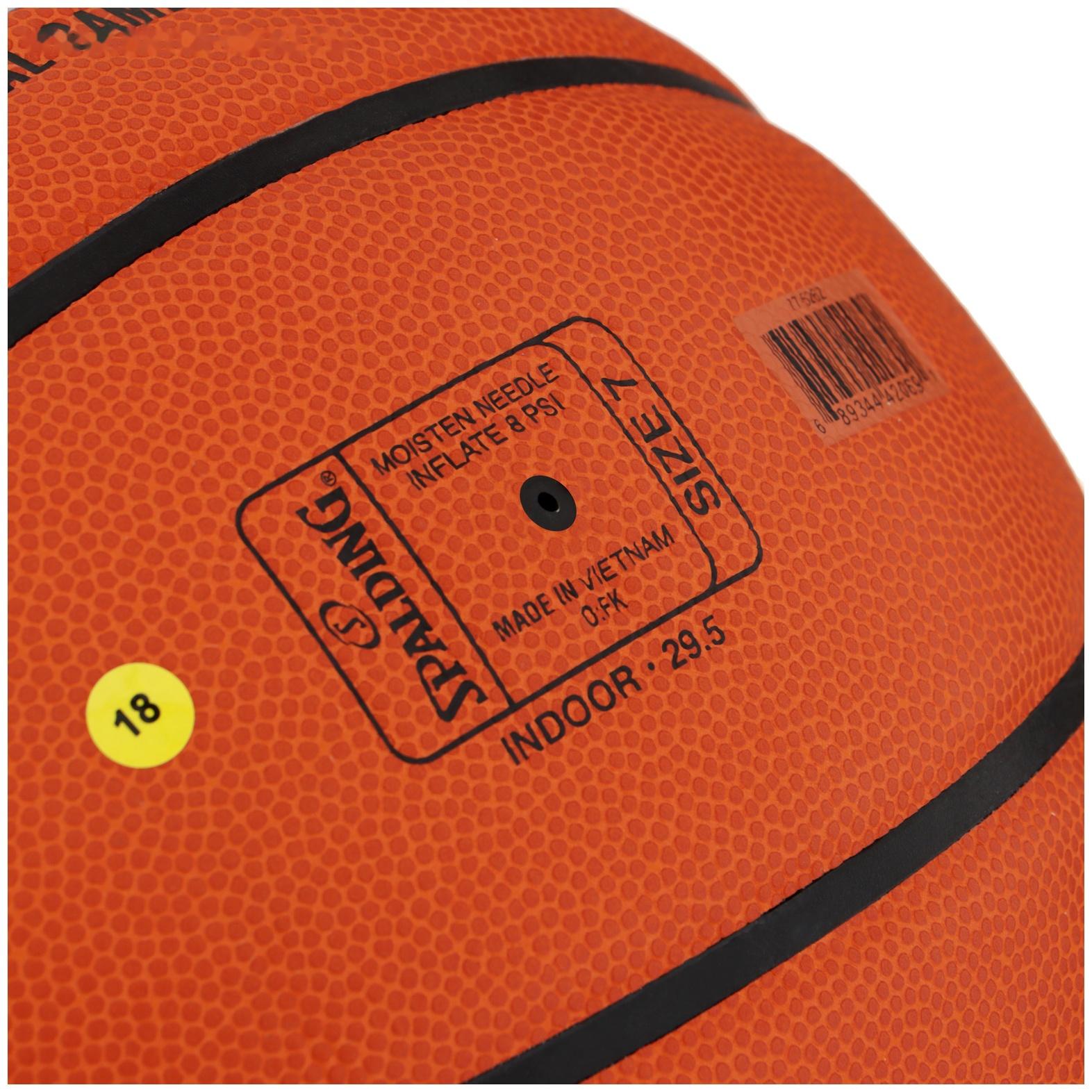 Баскетбольный мяч SPALDING TF-1000 Precision, 77526z, клееный, р. 7, microfiber PU