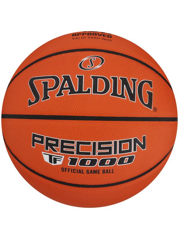 Баскетбольный мяч SPALDING TF-1000 Precision, 77526z, клееный, р. 7, microfiber PU