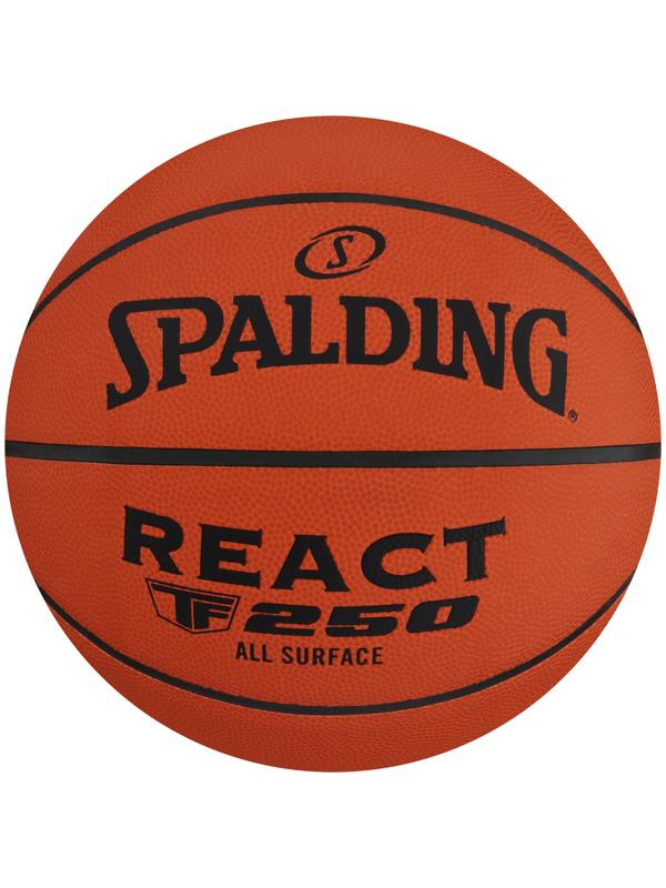 Баскетбольный мяч SPALDING TF-250 React, 76802z, клееный, р. 6, композит
