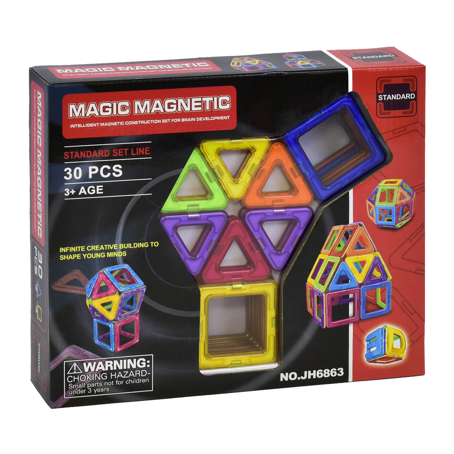 Магнитный конструктор «Magic Magnetic» JH6863 30 деталей