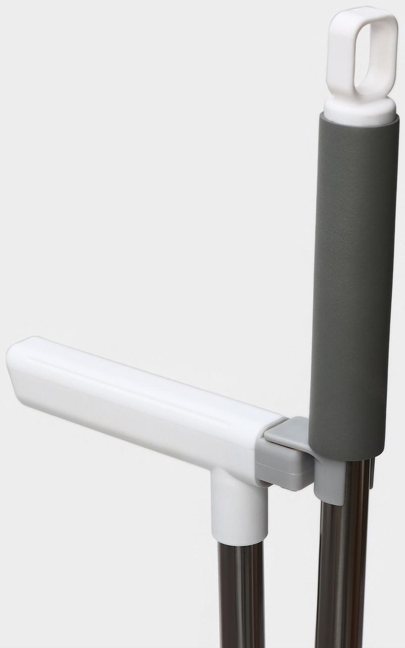 Щётка для пола Raccoon, 2 предмета: совок 27×25×88 см, щётка 26×94 см, белая