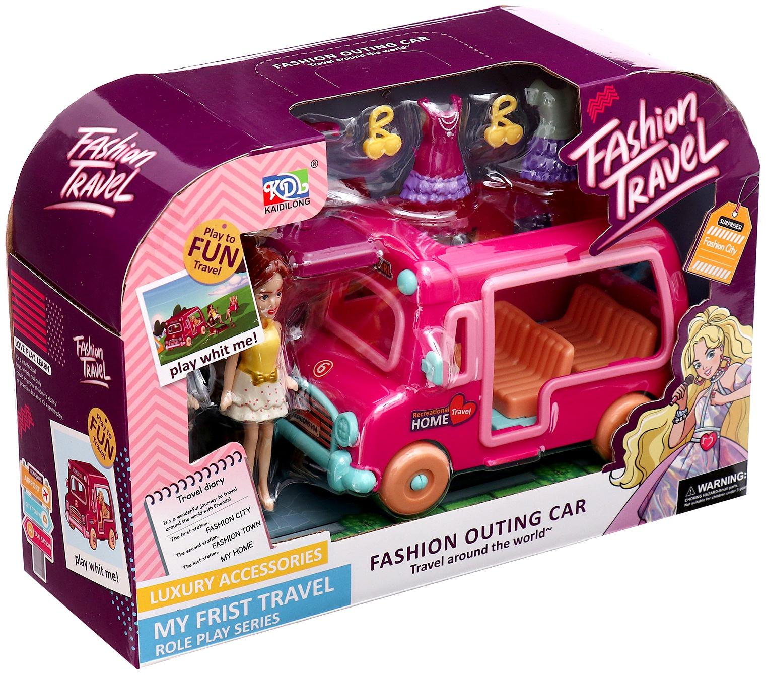 Игровой набор «Модное путешествие»: трейлер для путешествий, аксессуары, куклы, МИКС