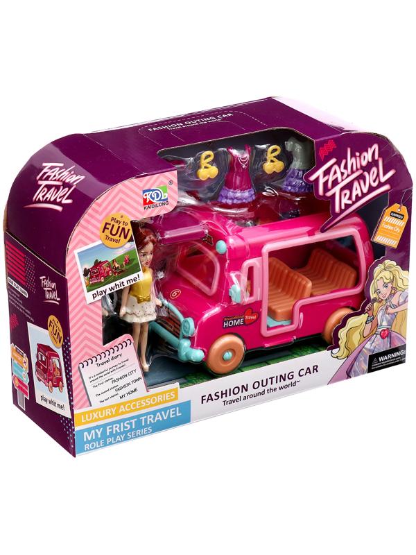 Игровой набор «Модное путешествие»: трейлер для путешествий, аксессуары, куклы, МИКС