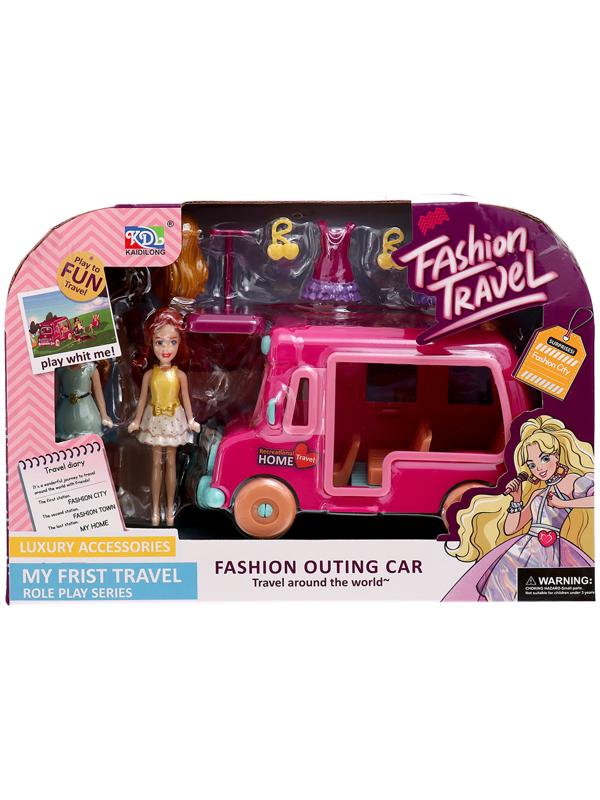 Игровой набор «Модное путешествие»: трейлер для путешествий, аксессуары, куклы, МИКС